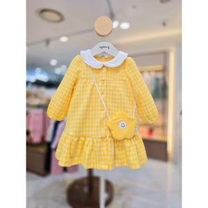 [아가방]MARIO데이체크오픈 원피스(가방)세트 01T124058