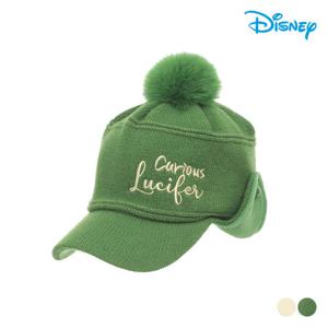 [디즈니골프]여성 퍼 방울 귀도리 니트 방한 모자 (DP4LAC031)