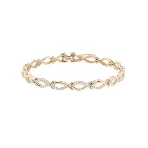 로이드 LLOYD 웨이브 라인 물고기 14K 팔찌 LWB25060G