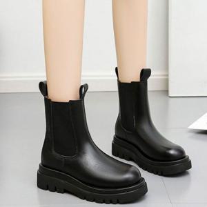 데일리 캐주얼 여성 가을 겨울 첼시 부츠 멋쟁이 슈즈