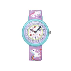 플릭플락 FBNP033 SUNNY HOURS MAGICAL UNICORNS 아동 나토시계
