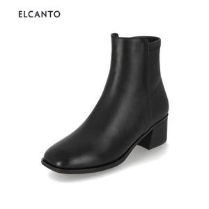 [엘칸토(여성화)]여성 경량창 가죽 스판 앵글 부츠 LCWA63U613 (블랙,베이지)