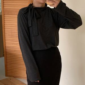 나야홍 / 빅사이즈 512 무지하이타이넥티셔츠 DMOV761