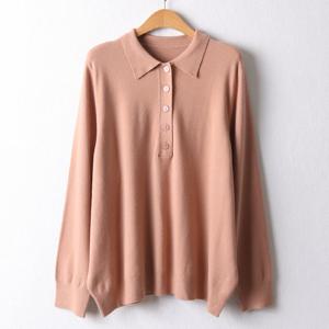 나야홍 / 아이우먼 심플오버카라티셔츠 APF539M512 빅사이즈