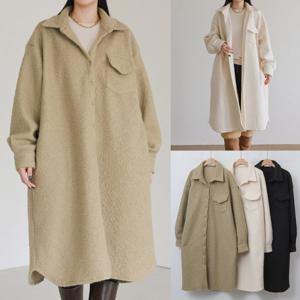 나야홍 / 위쉬몰 WB 뽀글이에이라인롱남방(V777H512) 빅사이즈