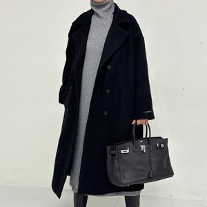 나야홍 / 아이우먼 오버핏핸드라벨코트 RAV809M512 빅사이즈