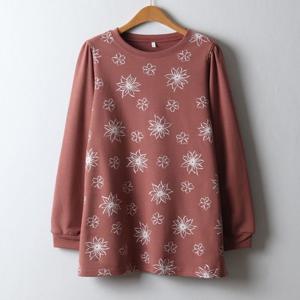 나야홍 / 아이우먼 큐티플라워나염긴팔티 MNJ461M512 빅사이즈