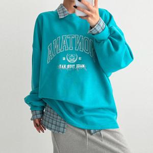 나야홍 / 빅사이즈 512 메이크기모유넥맨투맨 DNMV816