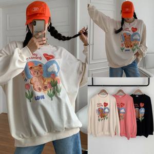 나야홍 / 위쉬몰 MA 해피러브베어맨투맨(V826H512) 빅사이즈