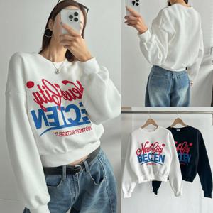 나야홍 / 위쉬몰 MA 기모뉴시티크롭맨투맨(V810H512) 빅사이즈