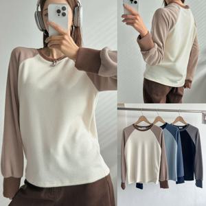 나야홍 / 위쉬몰 MA 배색나그랑골지티셔츠(V813H512) 빅사이즈