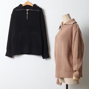 나야홍 / 빅사이즈 512 하찌지퍼폴라니트티 DRMJ574