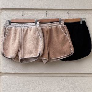 나야홍 / 빅사이즈팬츠 V782L512 포근한뽀글밴딩반바지 TC