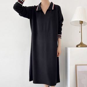 나야홍 / 아이우먼 컬러줄트임카라원피스 BSV794M512 빅사이즈