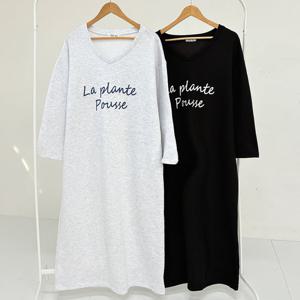 나야홍 / 빅사이즈원피스 V786L512 기모브이가오리원피스 BA