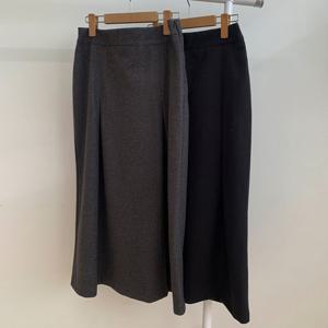 나야홍 / 빅사이즈치마 V764L512 트임핀턱와이드스커트 MO