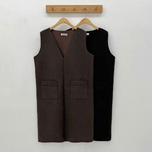 나야홍 / 빅사이즈원피스 O731L512 멜로디울브이조끼원피스 BS