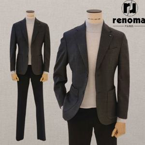 [레노마캐주얼][클리어런스]FW 그레이 가을겨울 최고급 울혼방 캐주얼 재킷 RQMKBJ100AJD