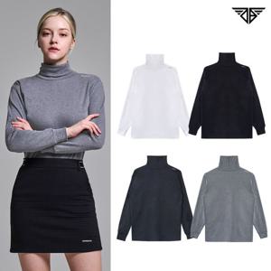 다운블로우 여성 심플 하이넥 긴팔티셔츠 DBC4FT6509W