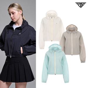다운블로우 여성 경량 크롭 후드 바람막이 DBCS5J1807W