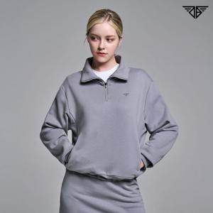 다운블로우 여성 스웻 카라 반집업 맨투맨  2515-1W