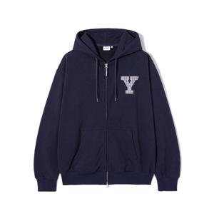 [예일] Y로고 체크 아플리케 후드집업 YFF1HZ303A