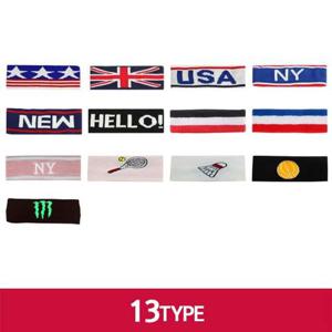 헤어밴드 13종패션헤어밴드 스포츠 국기 단체 응원