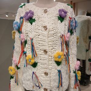 [르니앤맥코이] MN02CD713HJZ 사랑스런 플라워 니트 가디건