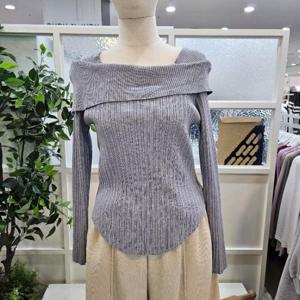 부루앤쥬디 sh06 오프숄더골지니트 GY BBRKPO405B