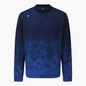 데상트골프티셔츠 VQA DQ31MFKP93-BLUG 아크먼트(ACMT) 남성 그라데이션 라운드 스웨터 / BLUE