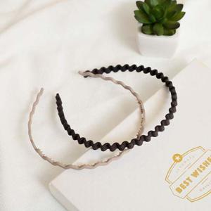 (엔젤슈슈) 무광 웨이브 헤어밴드 2p세트 물결 머리띠