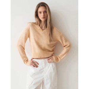 [후아유]여성 V넥 넵 얀 스웨터 (WHKAE1241F)