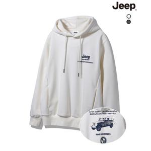 [지프]남여공용 자동차 프린트 후드티셔츠 (JP1HU014)