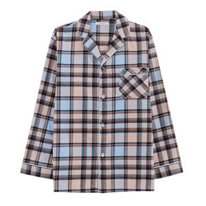 [바바라(언더웨어)]포근한 약기모 실켓면 체크파자마AMP4611BBL