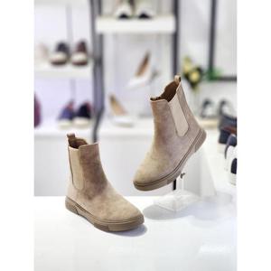 세레스 세이브존06 여성 심플 스웨이드 기모 밴딩 첼시 앵클 부츠 3cm CR20J2401