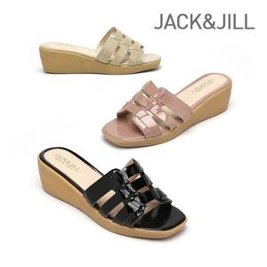 [잭앤질]잭앤질 삼선위브 에나멜 통굽샌들(JB3334)