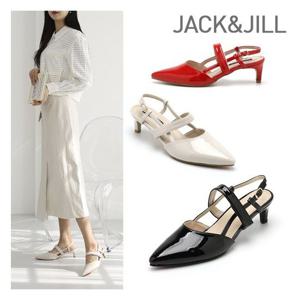 [잭앤질]잭앤질 5cm 에나멜 찍찍이 슬링백(JA3151)