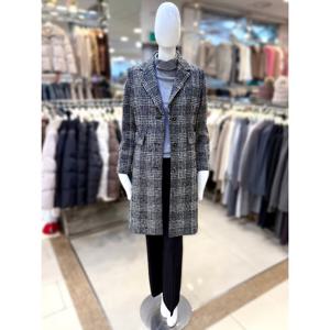 [조이너스]체크 모직 하프 코트 JAEW1WCH370