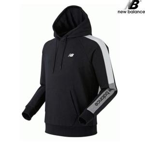 뉴발란스 NBN0942043-BK 소매배색 후드티 공용 후드티 긴팔티