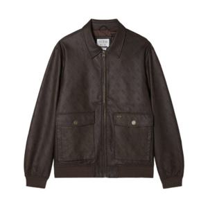 [게스(진)]공용 모노그램 페이크레더 자켓(MP4W7800)