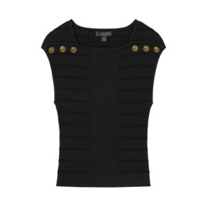 [게스(진)]여성 [TOKYO]금속 버튼 보트넥 스웨터 나시(SET-UP)(YP3S1603)