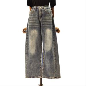 [나인스텝]기모 와이드 청바지 N25DM5402