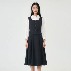 [린(의류)]파리오 배색 원피스 (LGOPOI9900)