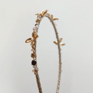 제이로렌 플라워 큐빅 슬림 헤어밴드 H01482