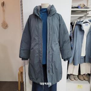 올리비아하슬러 DP01 밍크퍼 넥카라 롱 점퍼 OHEWDW112