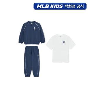 [MLB키즈PG] 스트릿 베이직 우븐 맨투맨 3 세트 (7AS2B0161-43NYS)