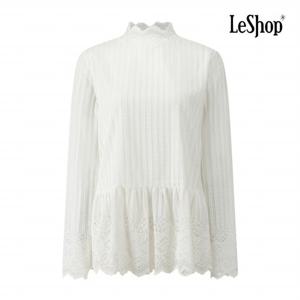 [르샵] 밑단 레이스 기모 폴라 블라우스 (BPCBL004A)