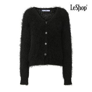 르샵  심플 날개 퍼 버튼 가디건 (BPCKC010A)