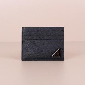 프라다 사피아노 삼각로고 포켓 카드지갑 블랙 2MC223 QHH F0002