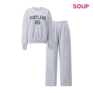 SOUP  포틀랜드 맨투맨 앤 팬츠 기모 셋업 (S5CST06)
